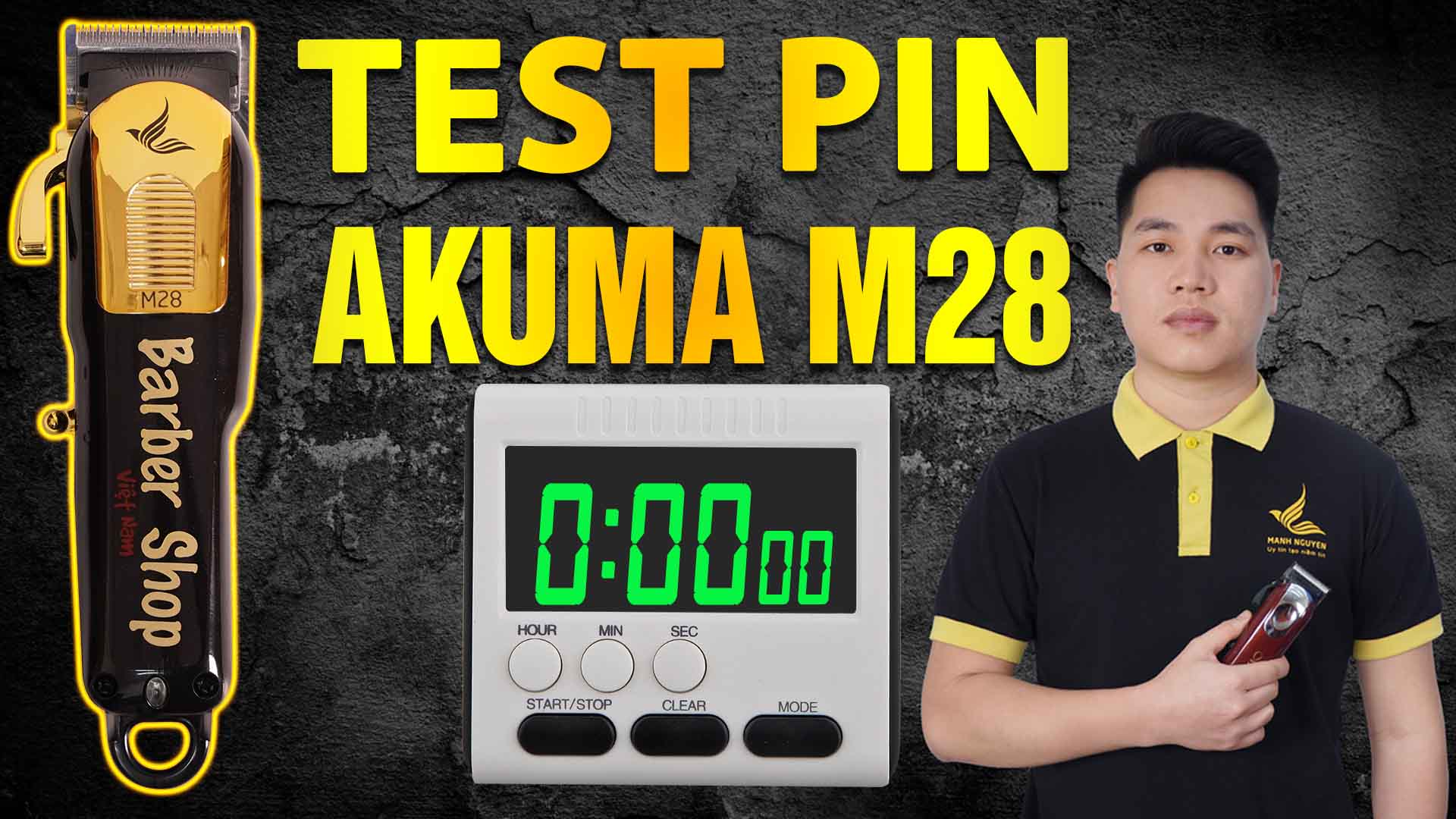 test pin tong do cat toc AKUMA M28 (1)