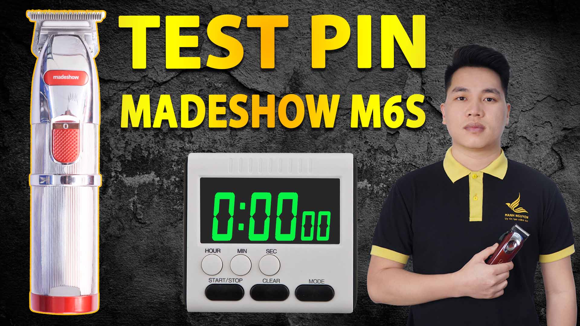 test pin tong do chan vien madeshow M6s