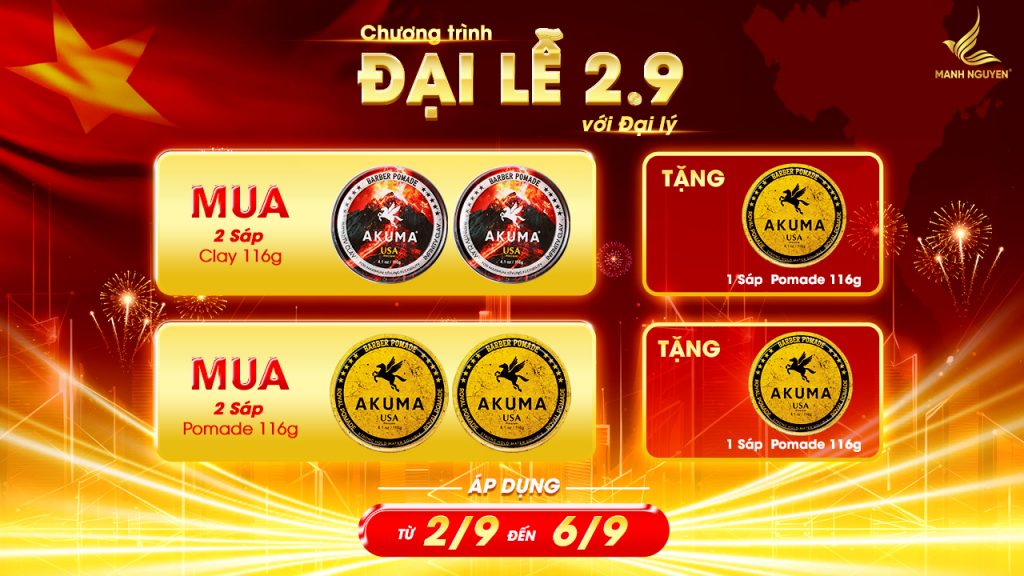 Chương trình khuyến mãi mua 2 tặng 1 của AKUMA