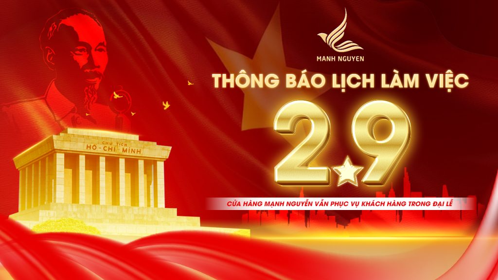 Thông báo lịch làm việc ngày Quốc khánh 2/9