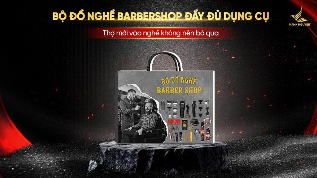 Bộ đồ nghề Barbershop đầy đủ dụng cụ - Thợ mới vào nghề không nên bỏ qua