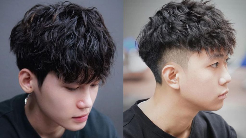 Tóc Layer nam kết hợp uốn xoăn được giới trẻ yêu thích