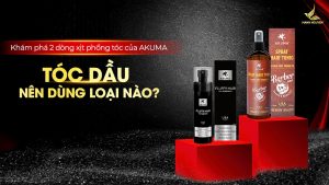Tóc dầu nên dùng loại nào trong 2 loại xịt phồng của AKUMA?